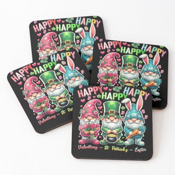 Item preview, Happiness AllAround Gnome Happy Valentine St Patrick Easter designed and sold by LindseyKris.