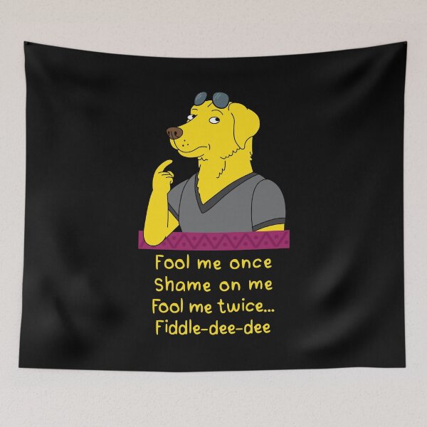 Item preview, Fool me once! Mr Peanutbutter Bojack Horseman designed and sold by Captain Banjo.