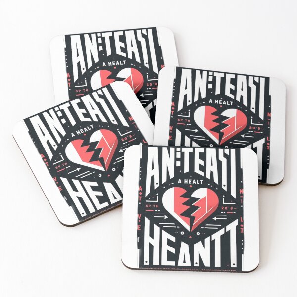 Item preview, Anti Valentine’s Day Heart Design – Bold Broken Love Graphic Art designed and sold by RedVista.