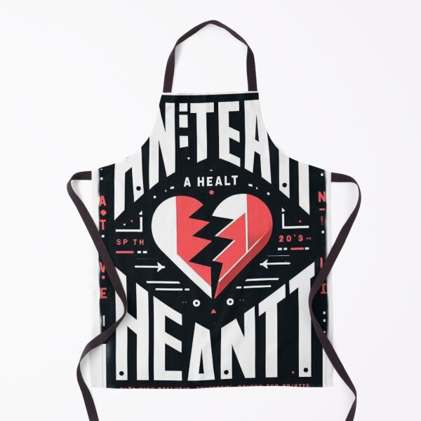 Item preview, Anti Valentine’s Day Heart Design – Bold Broken Love Graphic Art designed and sold by RedVista.