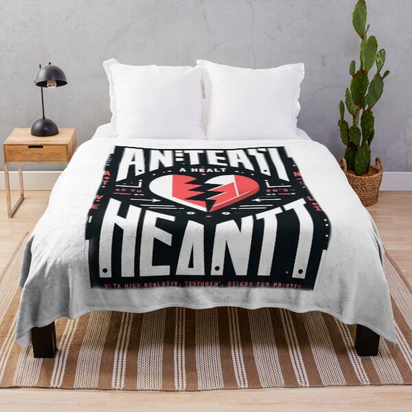 Item preview, Anti Valentine’s Day Heart Design – Bold Broken Love Graphic Art designed and sold by RedVista.