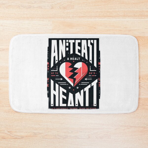 Item preview, Anti Valentine’s Day Heart Design – Bold Broken Love Graphic Art designed and sold by RedVista.