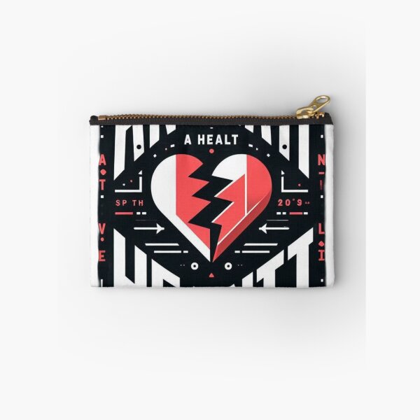 Item preview, Anti Valentine’s Day Heart Design – Bold Broken Love Graphic Art designed and sold by RedVista.