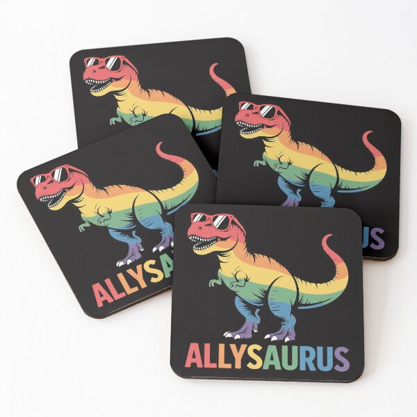 Item preview, Gay Pride Month Allysaurus Dino Trex LGBTQ Ally Boys Kids designed and sold by HudsonErik.