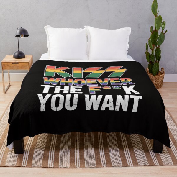 Item preview, Gay Pride Month Kiss Whoever LGBTQ Ally Rainbow Men Women designed and sold by HudsonErik.