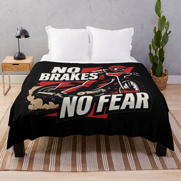 Item preview, No Brakes No Fear - Speedway Rider Streetwear Graphic designed and sold by MKreative Studio.