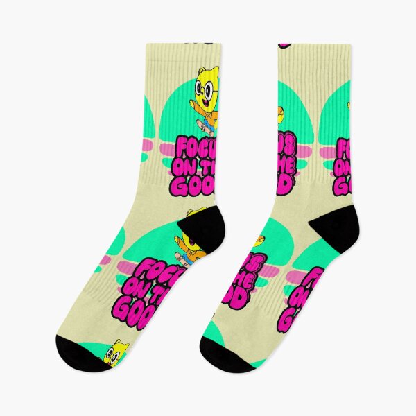 Item preview, Focus on the Good – Skater Cat with a Positive Attitude designed and sold by AstronautMerch.