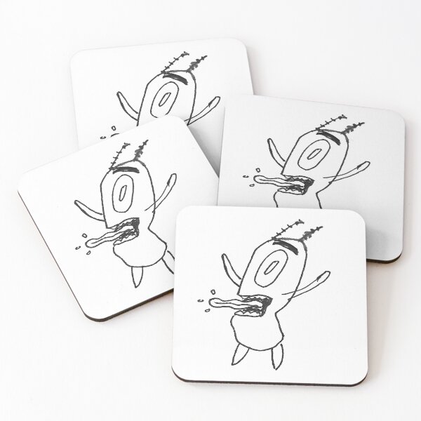 Item preview, Plankton Screaming Black and White designed and sold by Gr33zy Art.