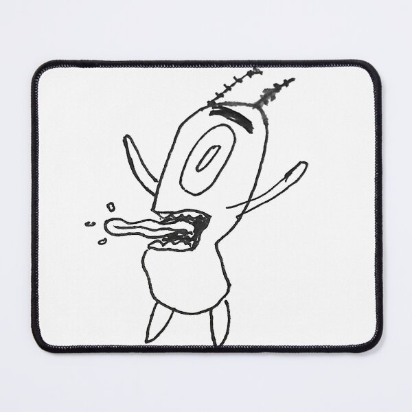 Item preview, Plankton Screaming Black and White designed and sold by Gr33zy Art.