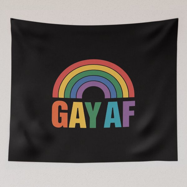 Item preview, LGBTQ Pride Gay AF Rainbow Flag Queer Equality designed and sold by DarioRosales.