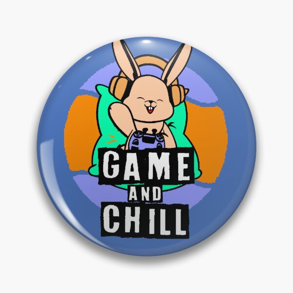 Item preview, Game and Chill – Funny Gamer Rabbit with Headphones designed and sold by AstronautMerch.
