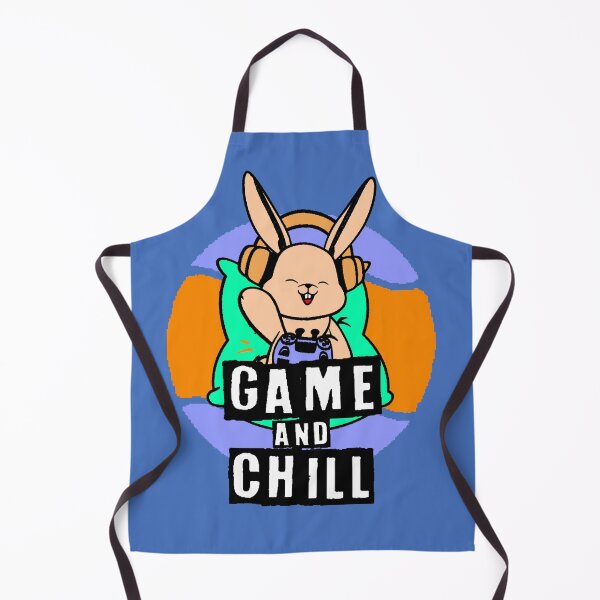 Item preview, Game and Chill – Funny Gamer Rabbit with Headphones designed and sold by AstronautMerch.