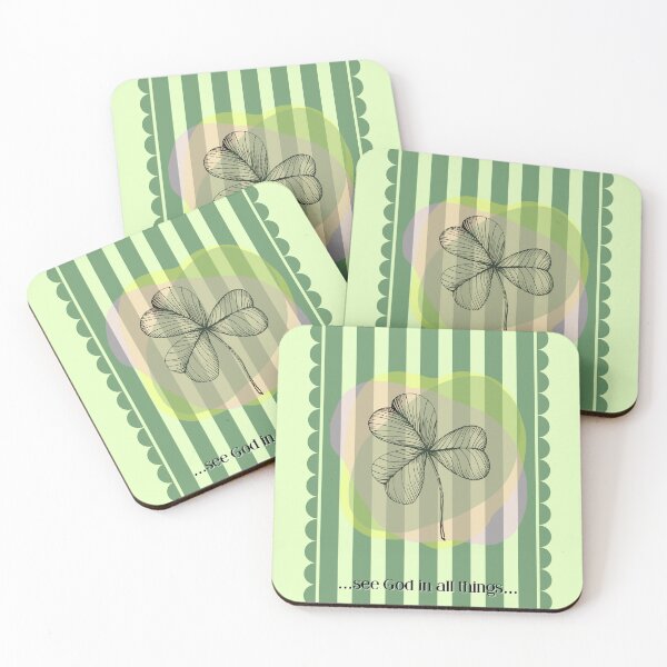 Item preview, St Patrick’s Day - Shamrock & Stripes designed and sold by Little Paper Palace.