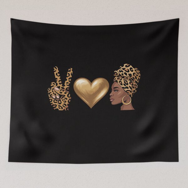 Item preview, Peace Love Melanin Educated Afro Dope African Queen Woman designed and sold by DarioRosales.