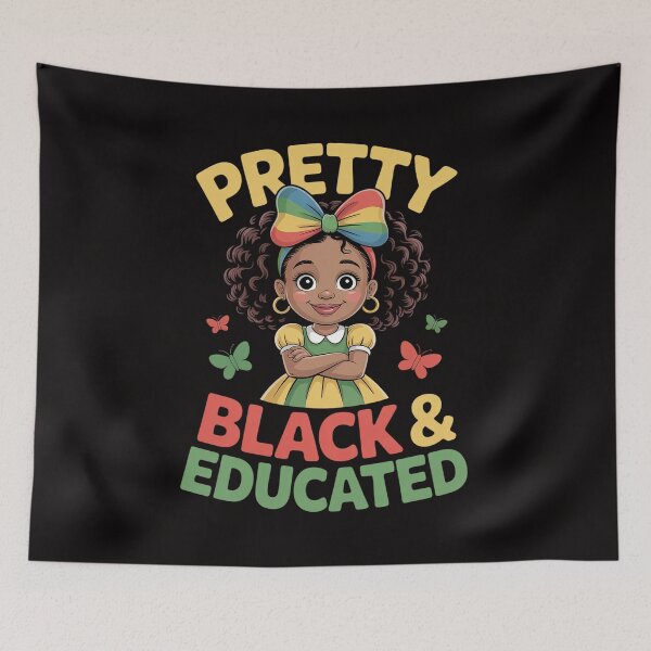 Item preview, Pretty Black & Educated African American Black History Girls designed and sold by DarioRosales.