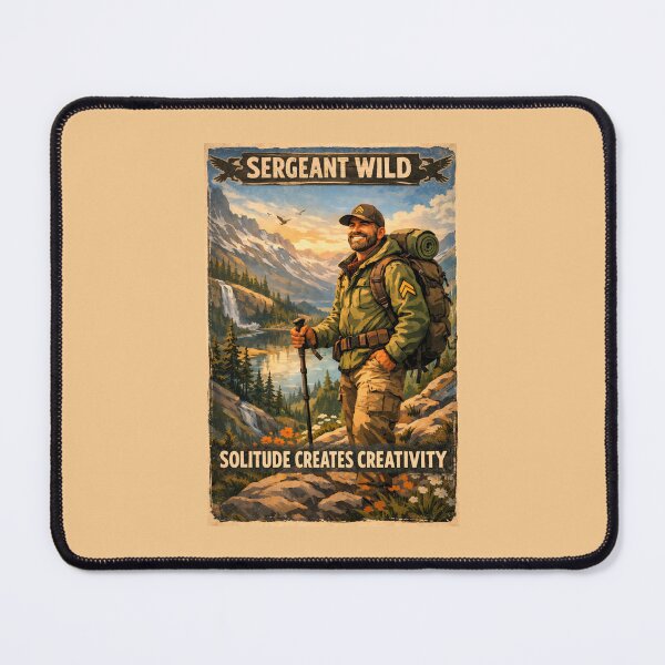 Item preview, Solitude Creates Creativity – Sergeant Wild Wilderness Hiker designed and sold by Sergeant Wild.
