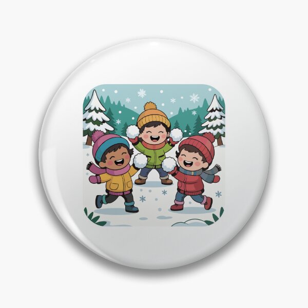Item preview, Children are throwing themselves into the snow designed and sold by desinganddecor.