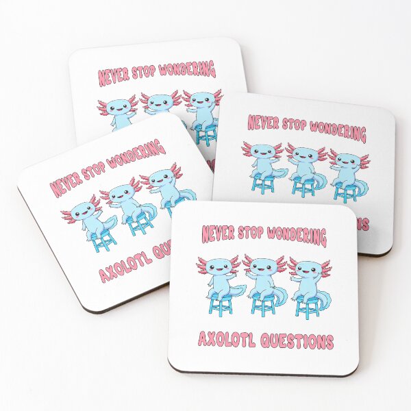 Item preview, Never Stop Wondering Axolotl Questions Funny Pun designed and sold by TeeARTHY.