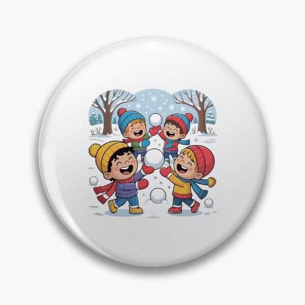 Item preview, Children are throwing themselves into the snow designed and sold by desinganddecor.