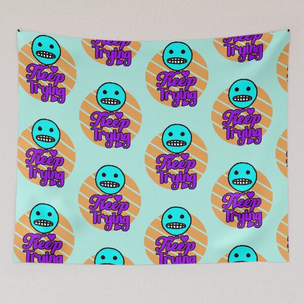 Item preview, Keep Trying – Cold Face and Motivational Phrase designed and sold by AstronautMerch.