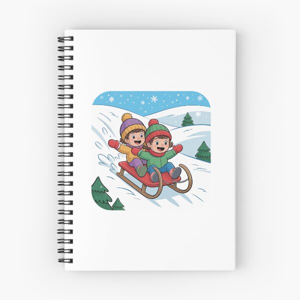 Item preview, Children sledding designed and sold by desinganddecor.