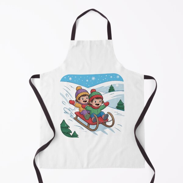 Item preview, Children sledding designed and sold by desinganddecor.