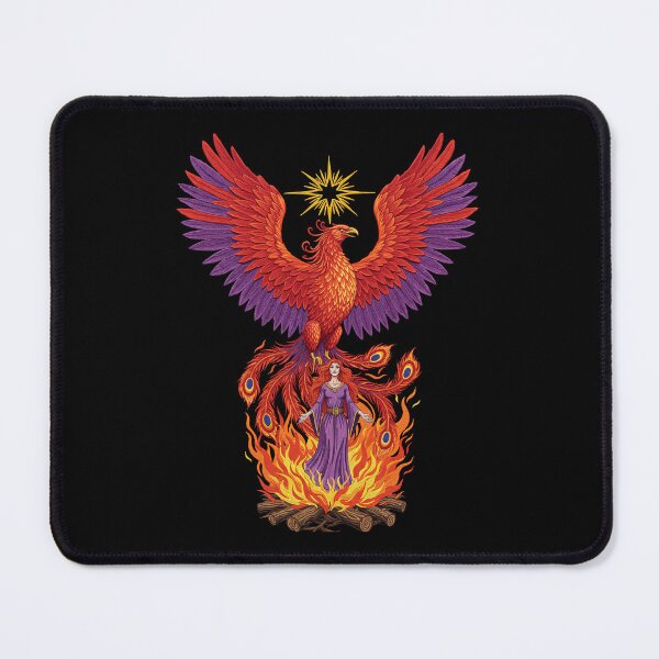 Item preview, Rebirth Phoenix Goddess Rising From The Fire designed and sold by TeeARTHY.