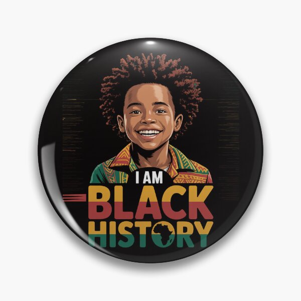 Item preview, I Am Black History Afro Boy Little Melanin Prince BHM Kids designed and sold by DarioRosales.