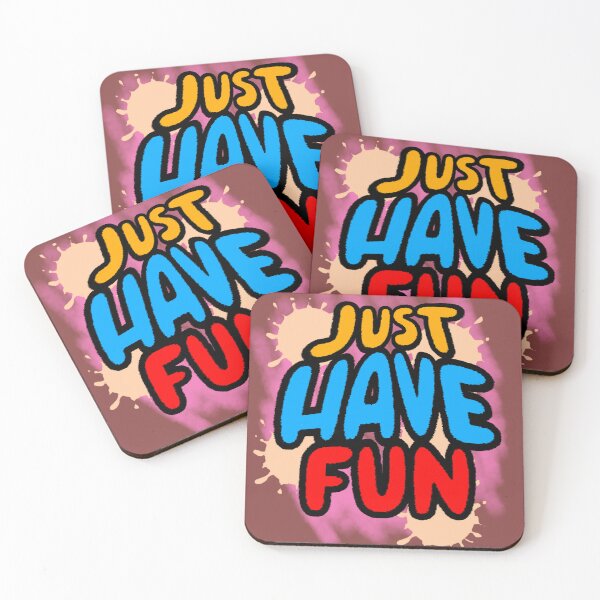 Item preview, Just Have Fun – Positive Phrase with Colorful Letters designed and sold by AstronautMerch.