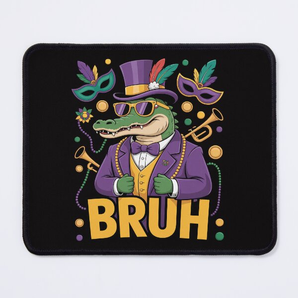 Item preview, Mardi Gras Bruh Dabbing Malligator Beads Men Boy Kid Toddler designed and sold by HermanTricia.