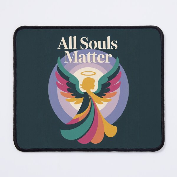 Item preview, All Souls Matter – Vibrant Angel Wings Design with Spiritual Message and Halo designed and sold by GFamilyC.