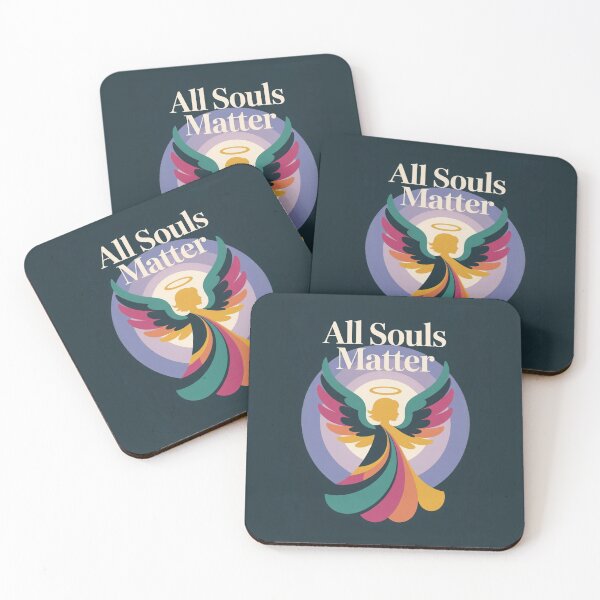 Item preview, All Souls Matter – Vibrant Angel Wings Design with Spiritual Message and Halo designed and sold by GFamilyC.