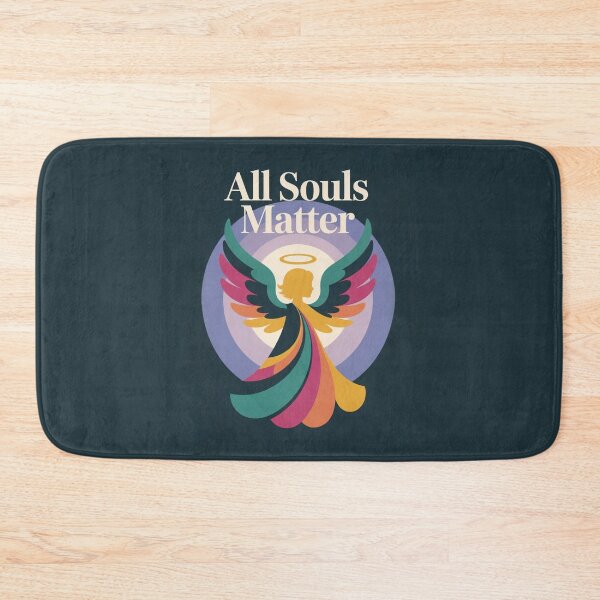 Item preview, All Souls Matter – Vibrant Angel Wings Design with Spiritual Message and Halo designed and sold by GFamilyC.
