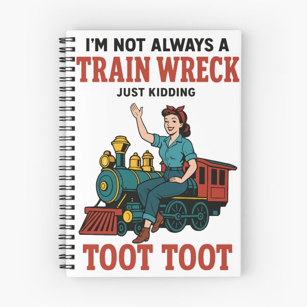 Item preview, Locomotive Funny - I'm Not Always a Train Wreck Just Kidding Toot Toot designed and sold by ZBIFBOUETLA.