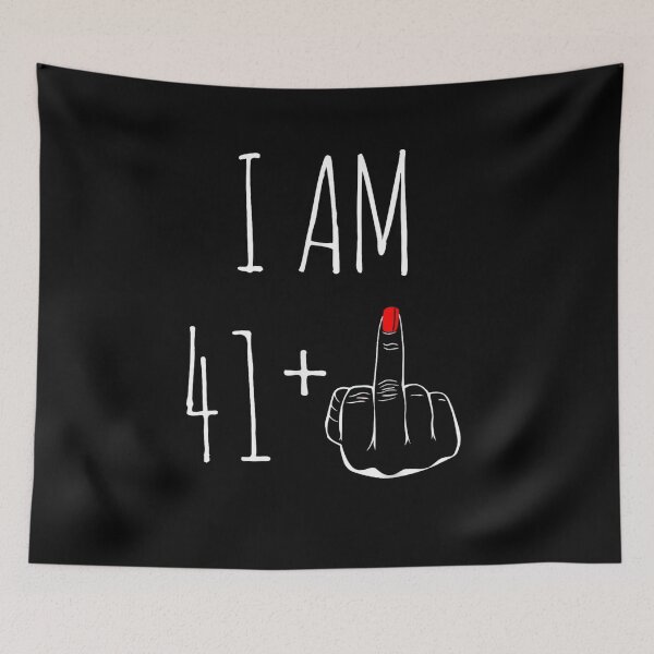 Item preview, I Am 41 Plus Birthday Design – Funny Age Pride Minimal Art designed and sold by Wear the Art.