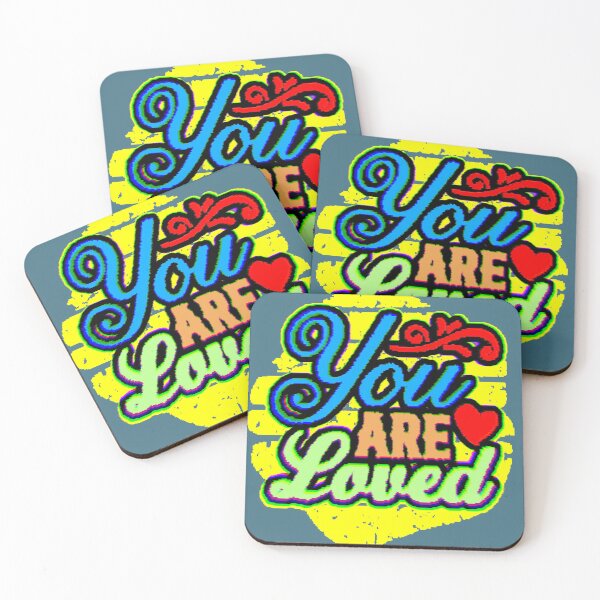 Item preview, You Are Loved – Positive Phrase with Red Heart designed and sold by AstronautMerch.