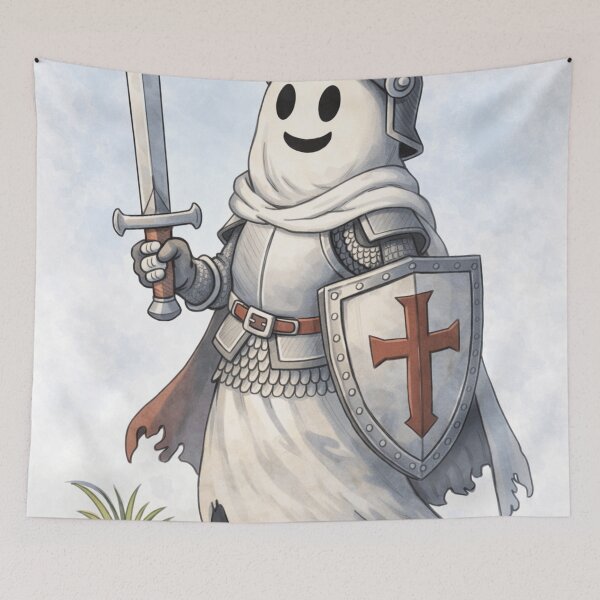 Item preview, Cute Ghost Knight  designed and sold by WaffleGhostShop.