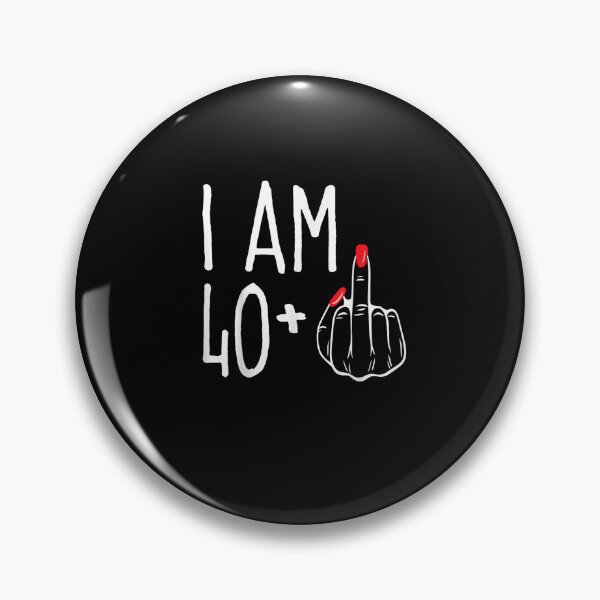Artikelvorschau, Geburtstagsdesign „Ich bin 40+“ – Kräftige Linienzeichnung zum Meilenstein des Lebens entworfen und verkauft von Wear the Art.