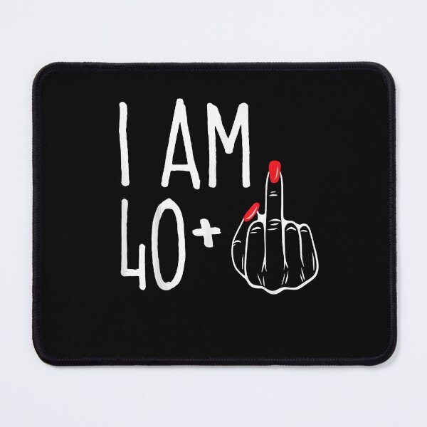 Item preview, I Am 40 Plus Birthday Design – Bold Age Milestone Line Art designed and sold by Wear the Art.