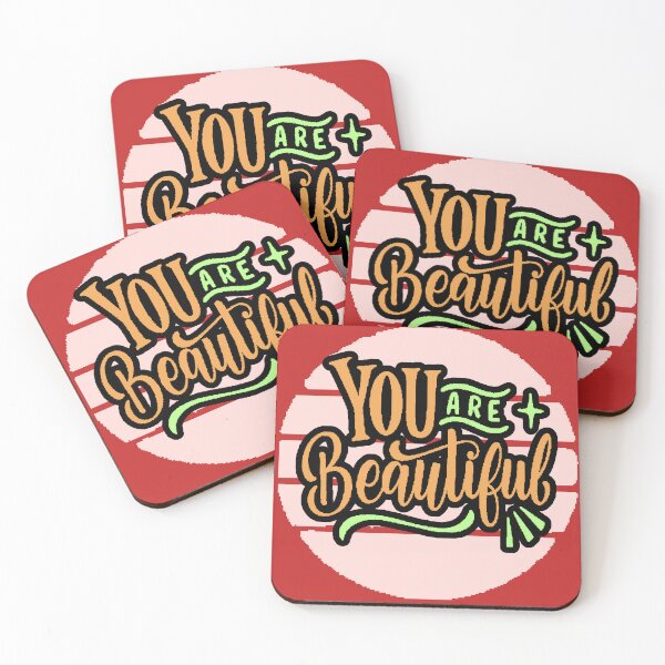 Item preview, You Are Beautiful – Positive Self-Love Quote designed and sold by AstronautMerch.