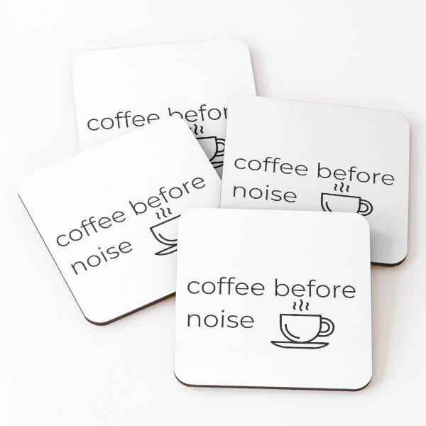 Item preview, Coffee Before Noise Minimalist Design designed and sold by Minimalist Typography.