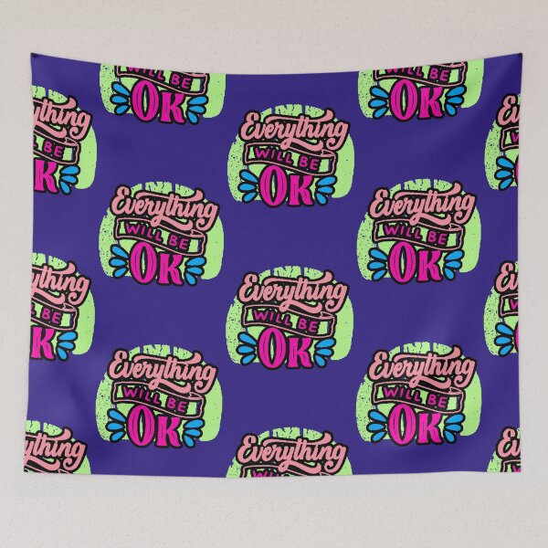 Item preview, Everything Will Be OK – Positive Phrase of Calm and Hope designed and sold by AstronautMerch.