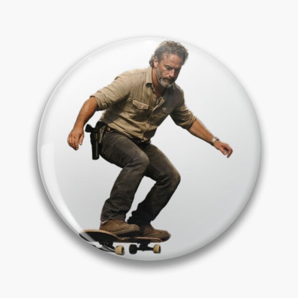 Item preview, Rick Grimes Skateboarding The Walking Dead  designed and sold by jessjess1.