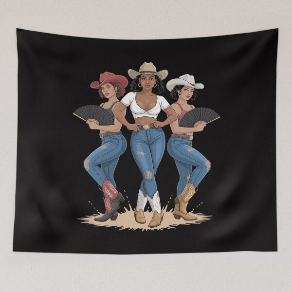 Item preview, lack History Month Cowgirl Western Afro Black Women African designed and sold by gerardostokes.