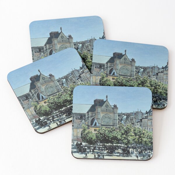 Item preview, St Germain Lauxerrois by Claude Monet: Paris Impressionist Cityscape Poster designed and sold by artofuniverse.