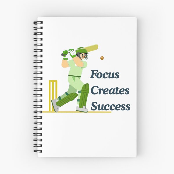 Item preview, Focus Creates Success Cricket Motivation designed and sold by Adappai.