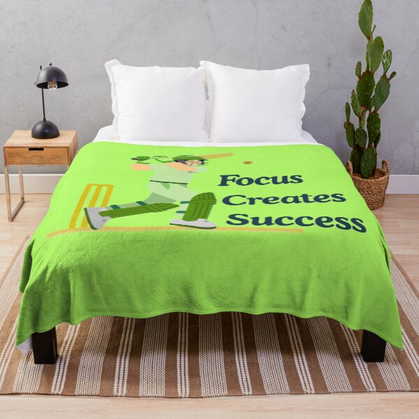 Item preview, Focus Creates Success Cricket Motivation designed and sold by Adappai.