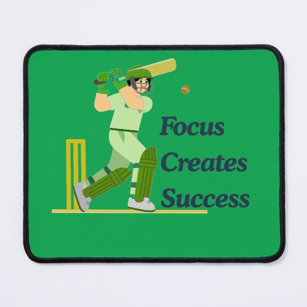 Item preview, Focus Creates Success Cricket Motivation designed and sold by Adappai.