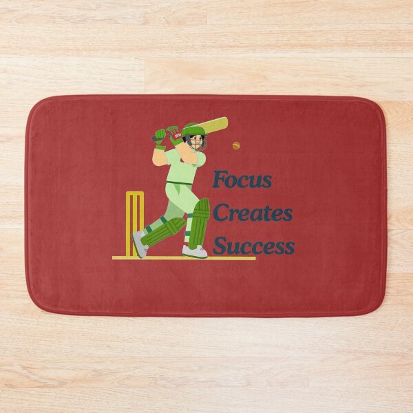 Item preview, Focus Creates Success Cricket Motivation designed and sold by Adappai.