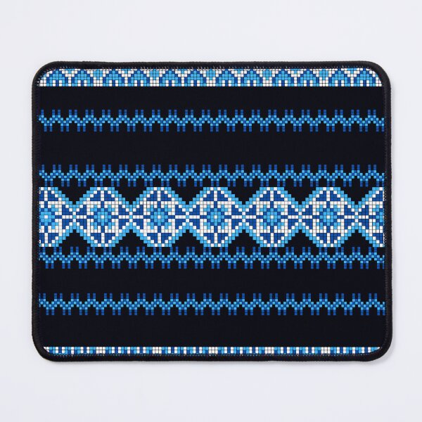 Item preview, Traditional Nordic Fair Isle Pattern - Black and Blue Knit_3 designed and sold by NUSUSDREAM.